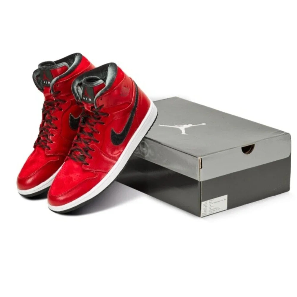 Nike Air Jordan 1 Retro High Premier Gucci Varsity Red Green 332134-631 Sz. 10.5